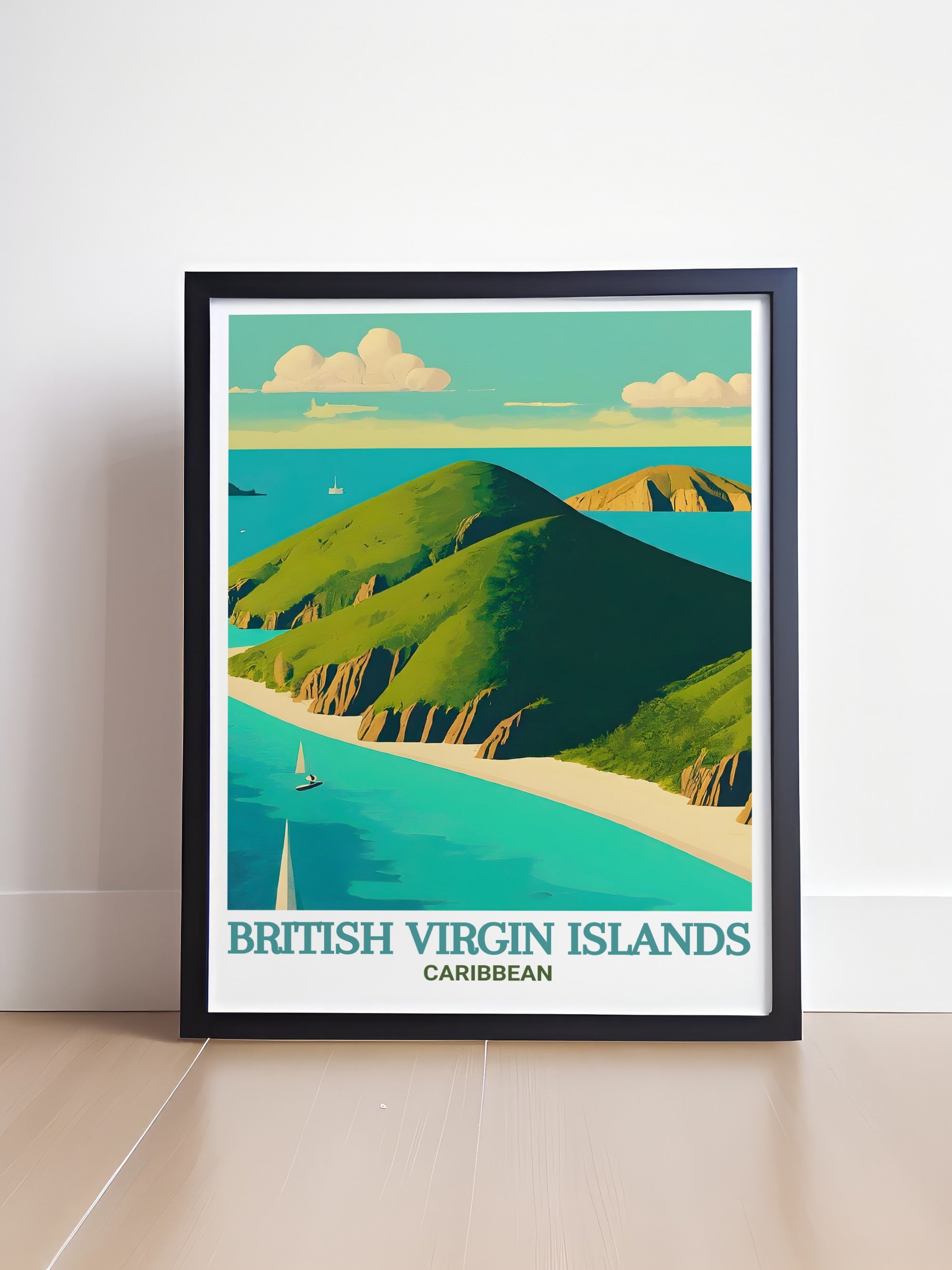 British Virgin Islands  Art - Norman Island  Home Decor - Caribbean  Living Room Decor